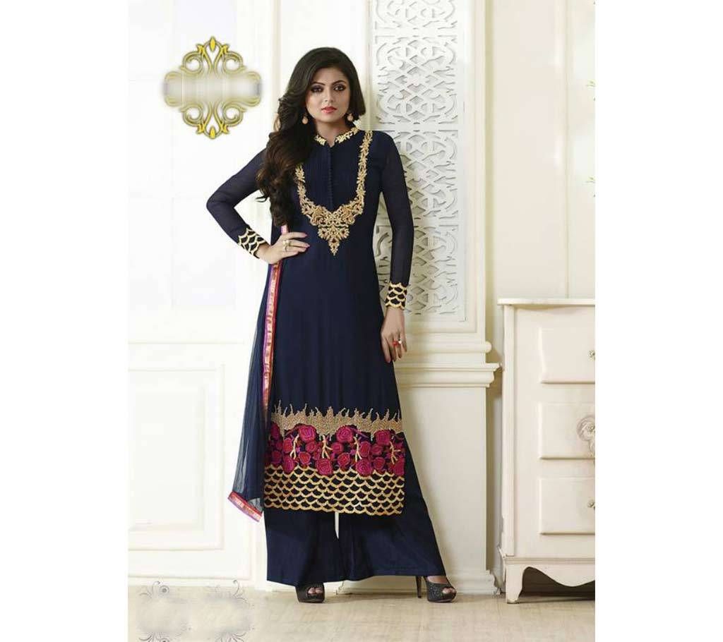 Unstitched Replica Embroidery Georgette Three piece