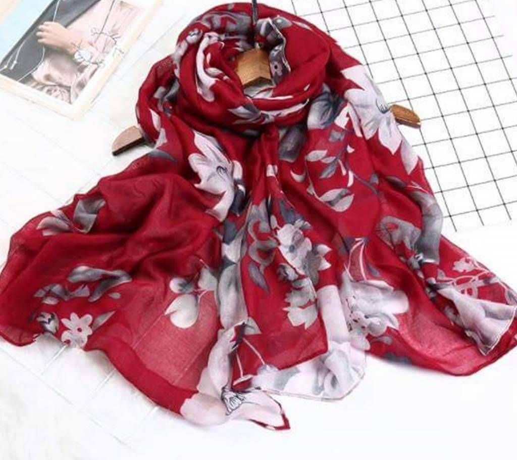 Floral print hijab