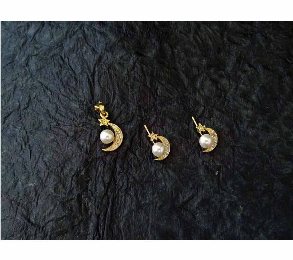 Half Chand Designed AD Pendant Set (by Pink Point - PS-1767-42)