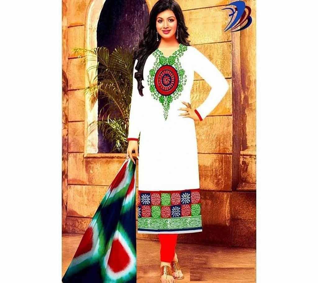 unstitched block printed cotton replica salwar kameez seblock-603