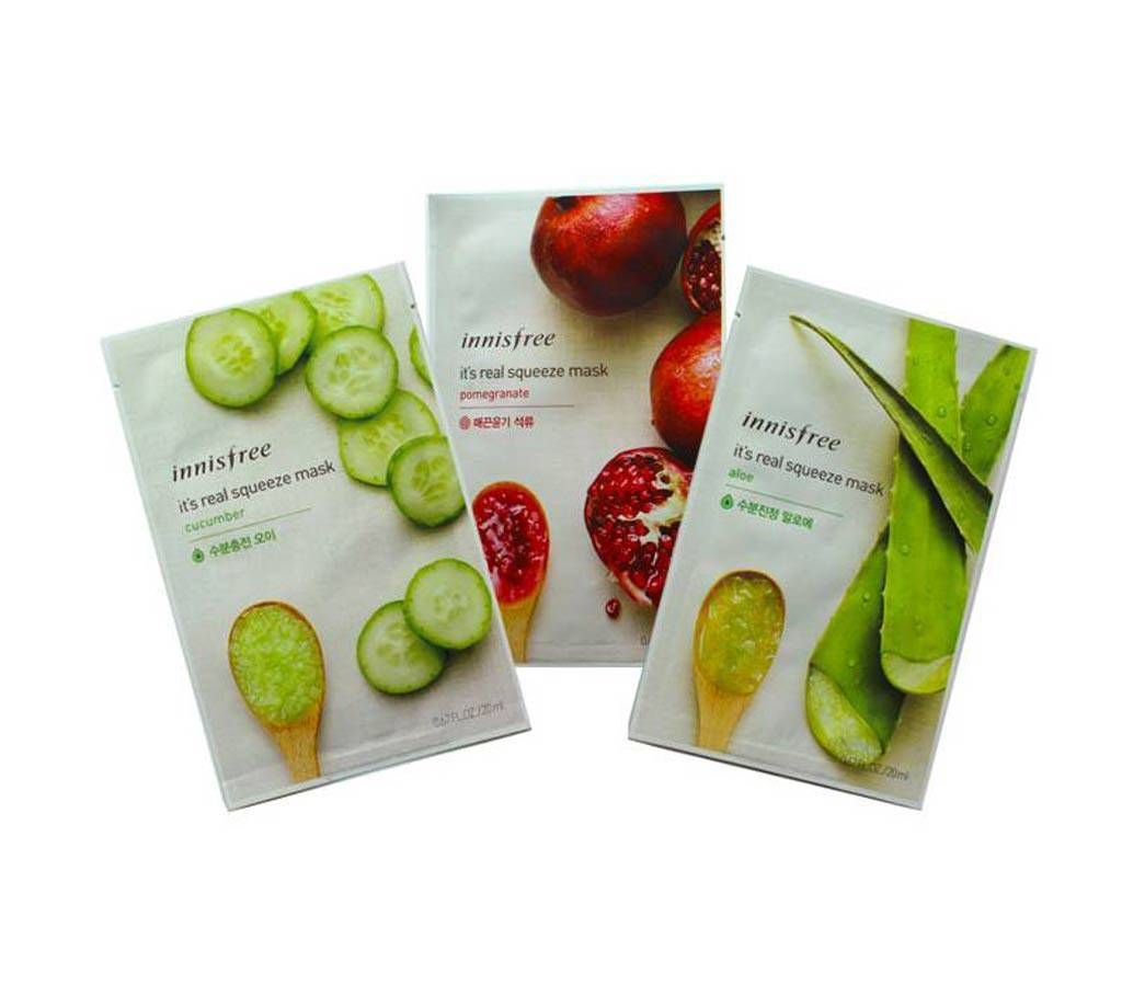 Innisfree, Korea, Mask 3 Pack Moisture Pack Korea