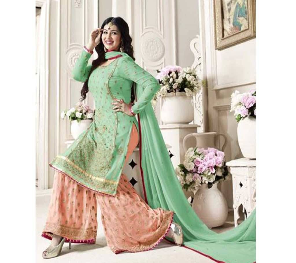 Original LAVINA Unstitched Georgette Embroidery Three Piece