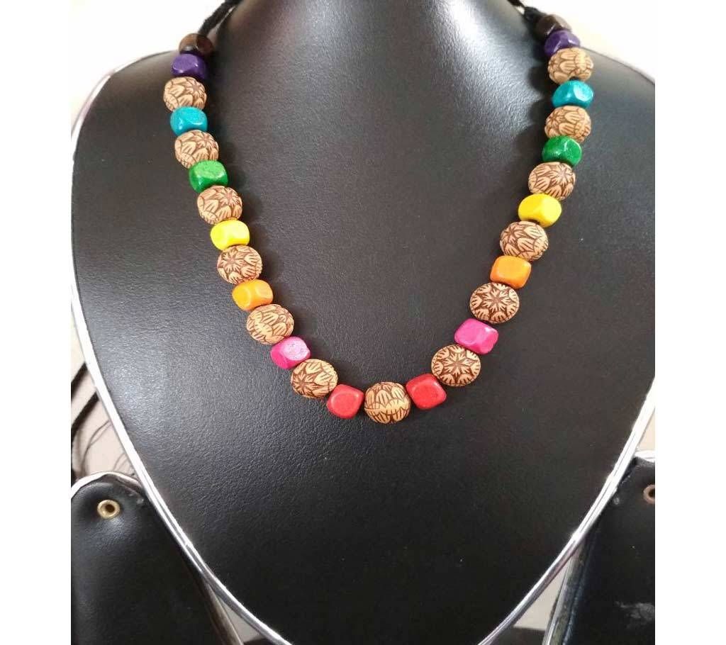 Mohuya Beads Setting Necklace 