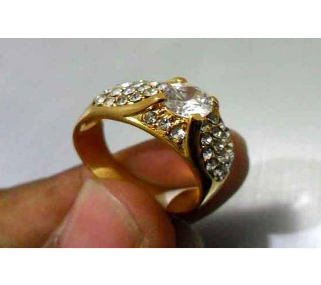 Crystal Stone Golden Ring (SR 6)
