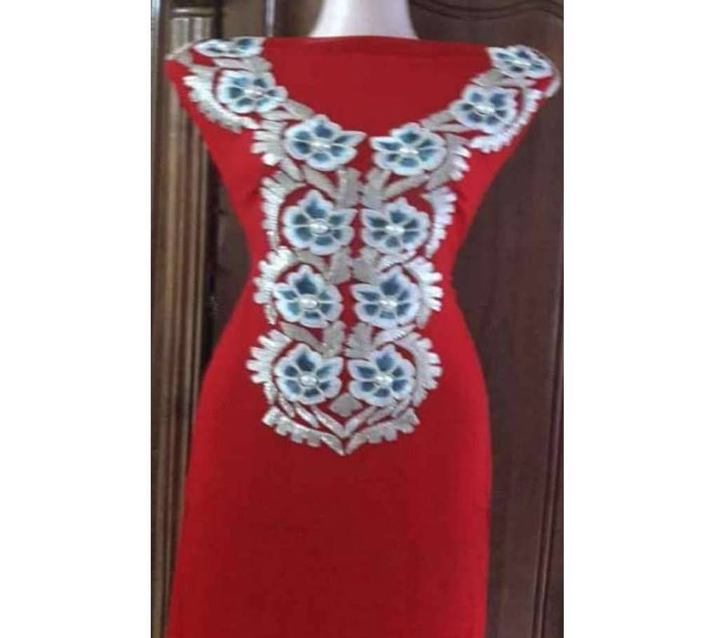 Indian Unstitched Ribbon Kameez - Copy