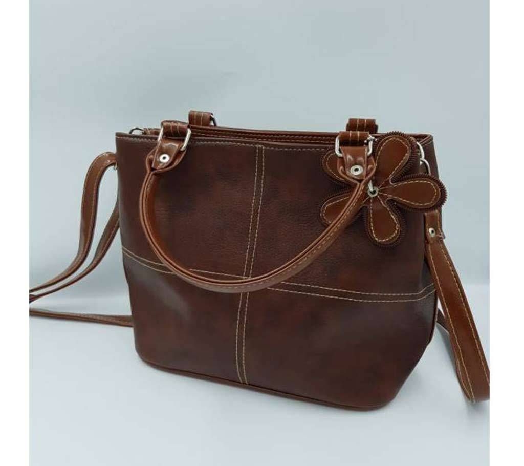 Large Shoulder Bag for Women- Chocolate color