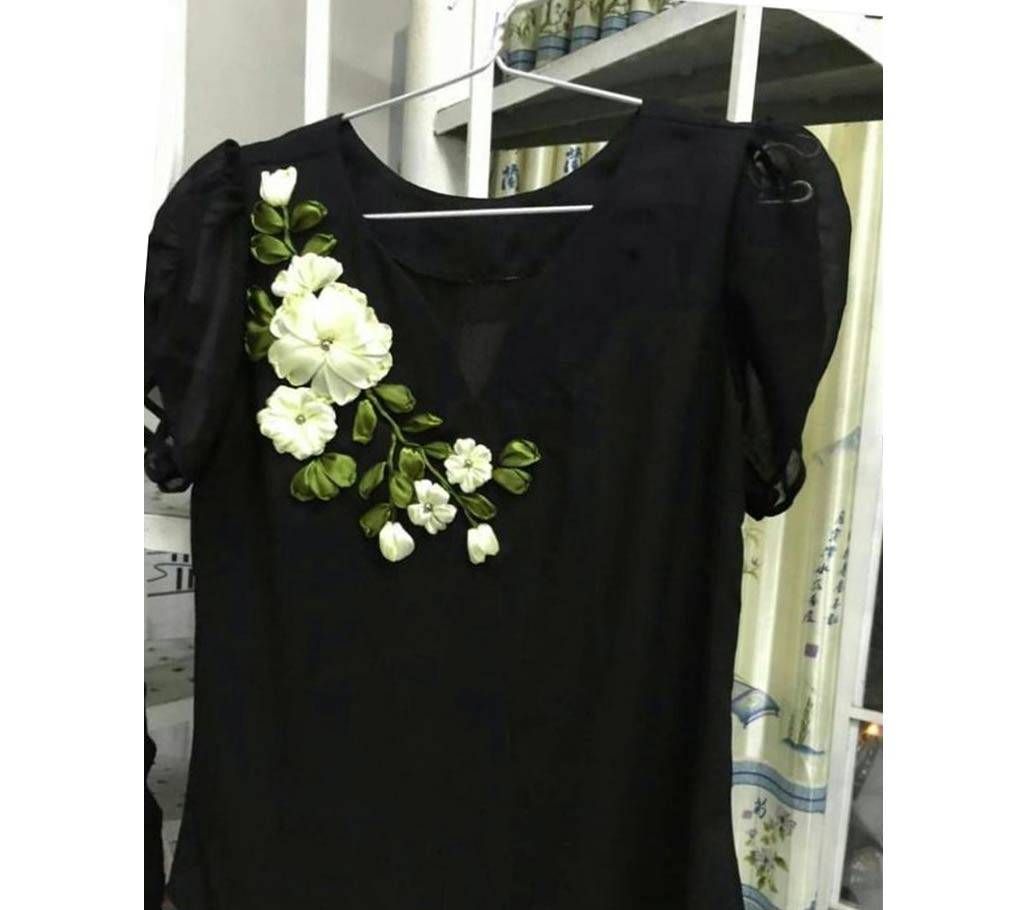Georgette short top