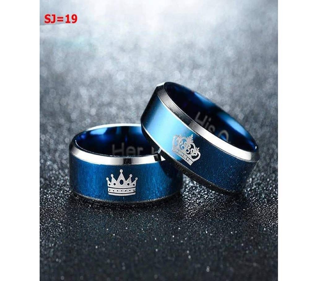 King Queen Couple Finger Ring
