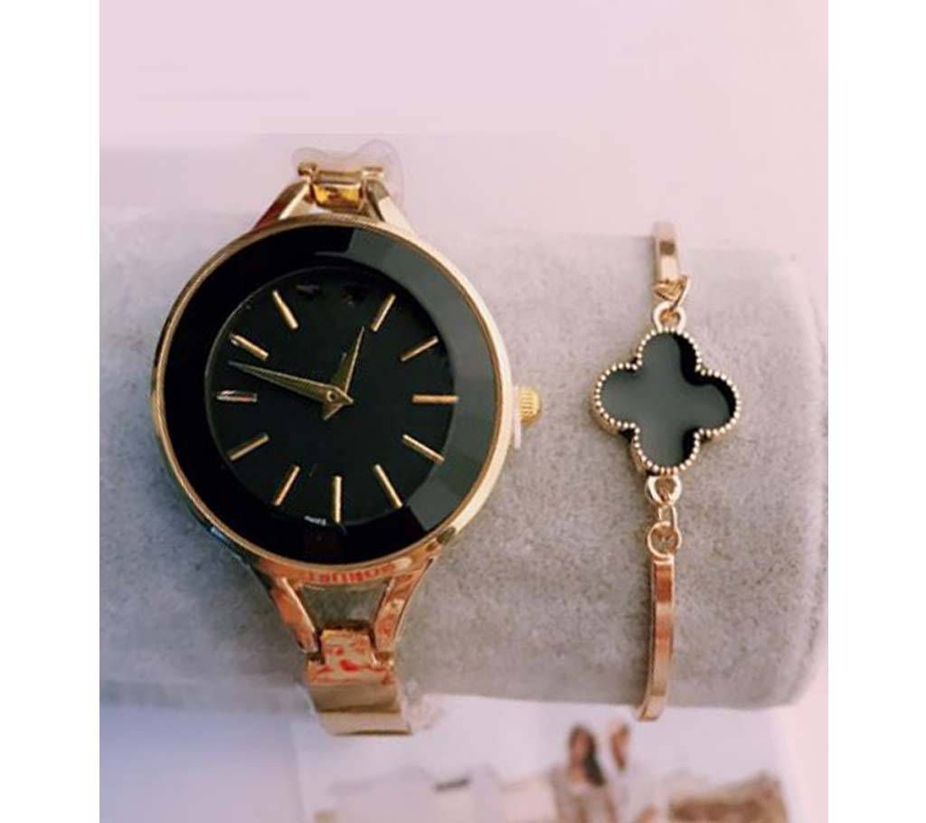 Armani Black Watch with Bracelet