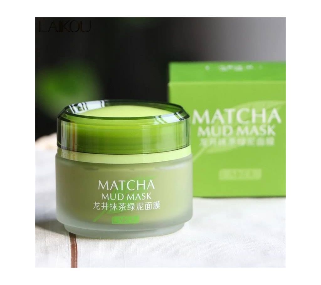 LAIKOU Matcha Green Mud Mask Whitening Anti-Aging Anti Wrinkle Moisturizing Nourish Oil control 120gm china