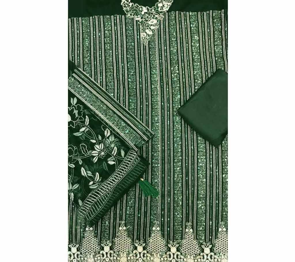 > Shree Fabs Sana Safinaz Gold collection VOL 2 2127 Unstitched Thre Piece - Copy