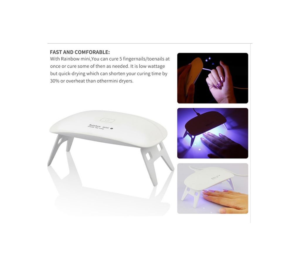Rosalind Mini UV Lamp Nail Dryer LED Gel Polish Curing Portable Manicure Nail Art Tool