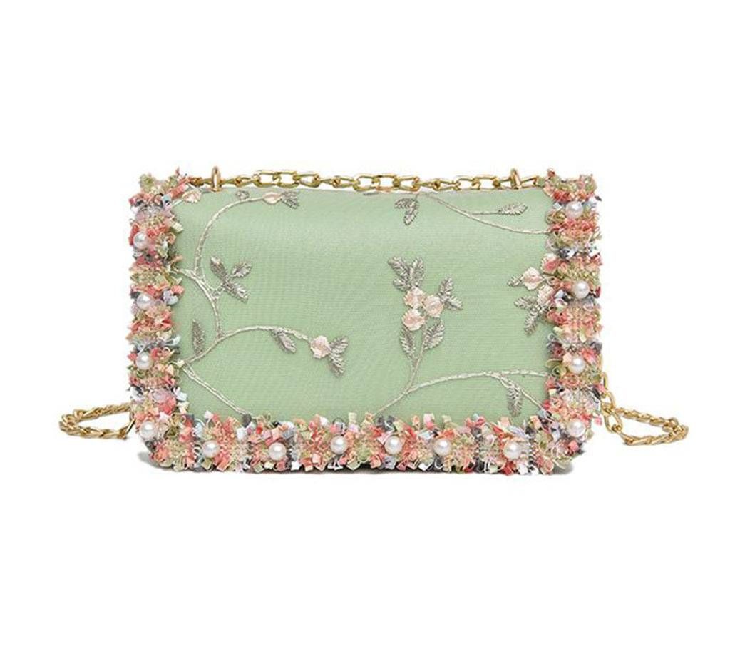 Stone Lace Shoulder Bag