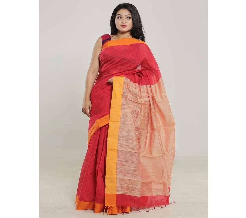 Gray Color Endi Achol  Handloom Half Silk Saree