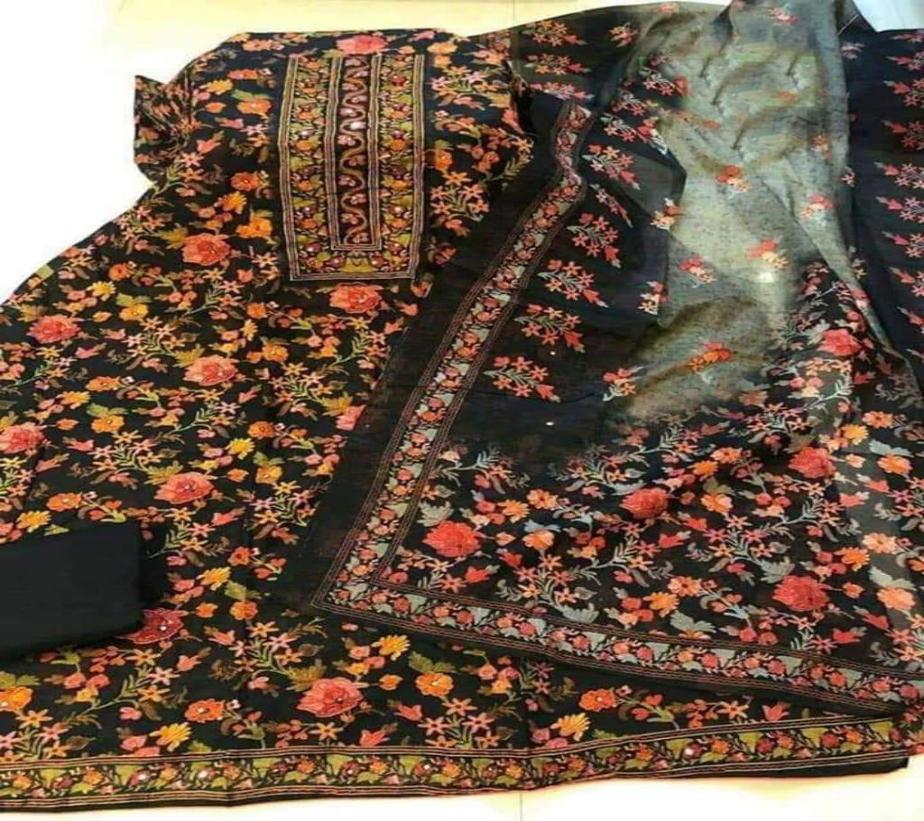 Cotton With Karchupi Work Dress