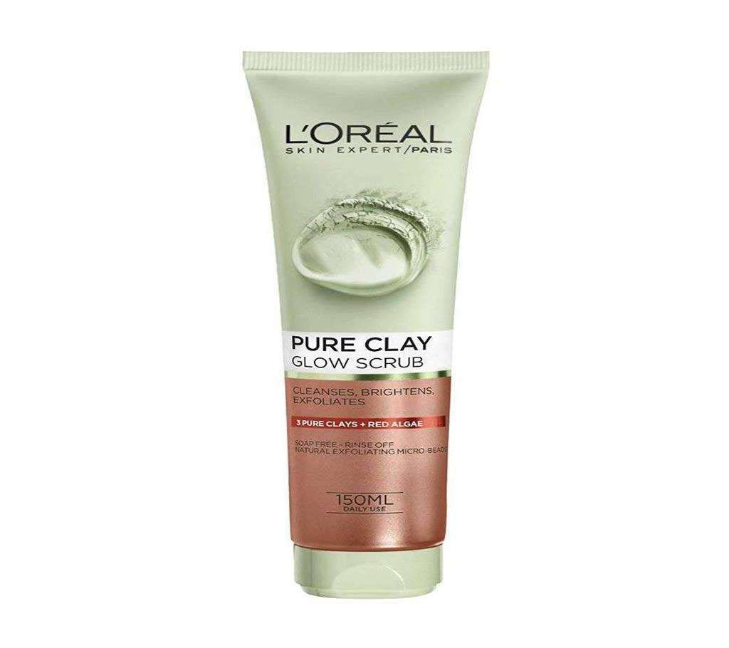 LOreal Paris Pure Clay Glow Scrub 150ml UK 