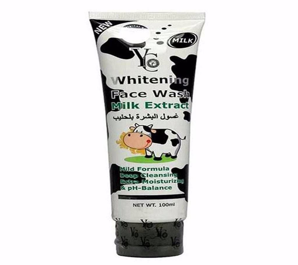 YC Whitening Face Wash with Milk Extract1-100ml-Thailand 