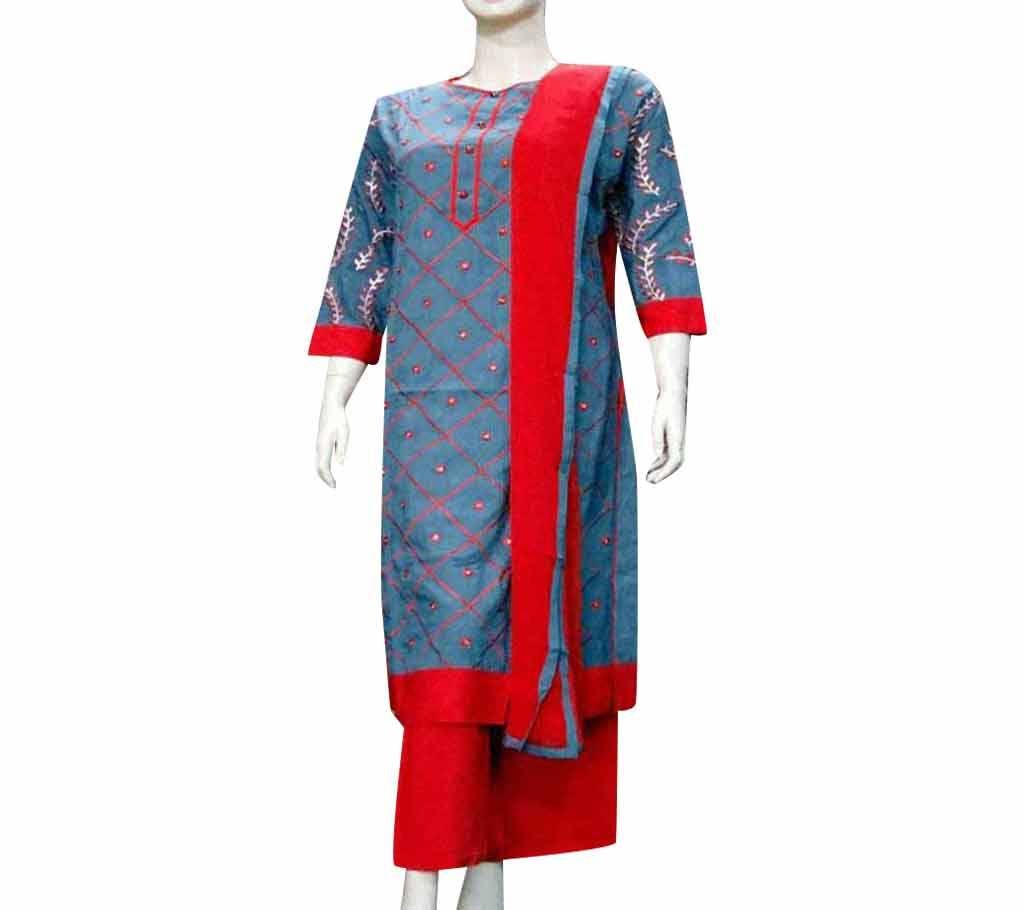 Embroidery Printed Soft 3Pcs for Woman