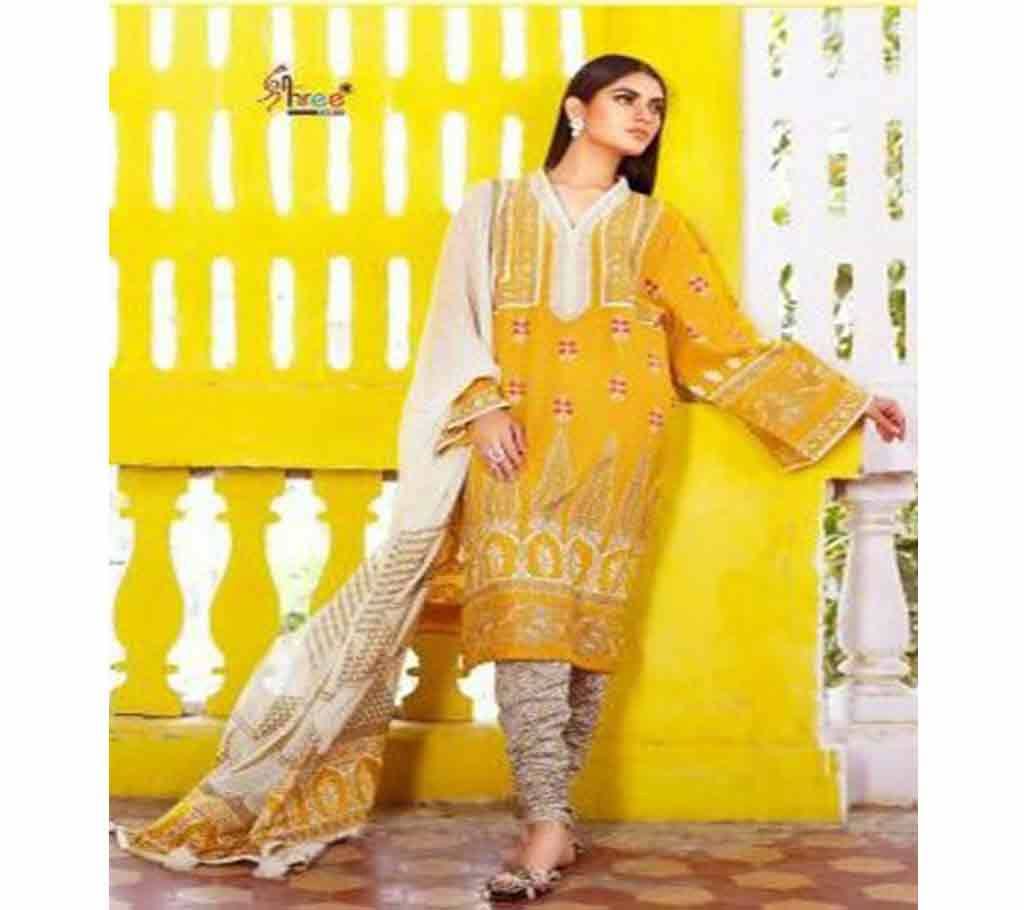 Sana Safinaz Exclusive Collection Unstitched Cotton 3Pcs- 5124