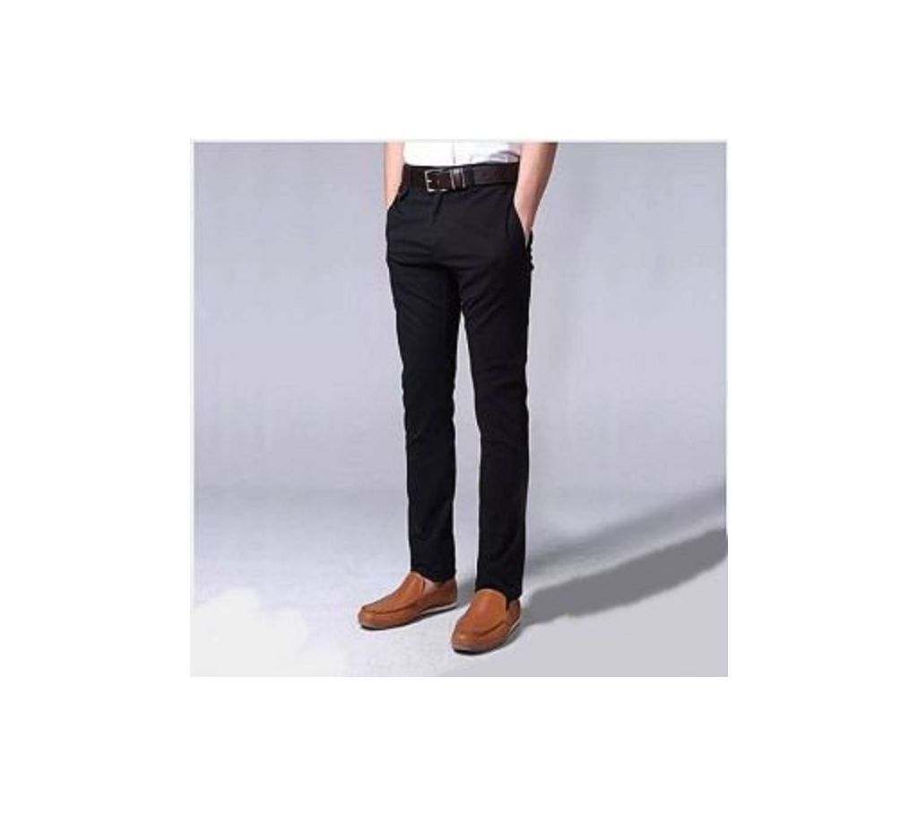 Twill Gaberdine Pant - Solid Black