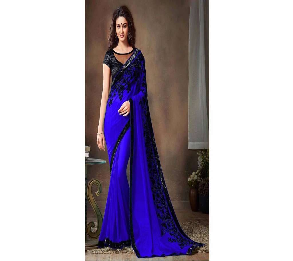 silk embroidery work sharee 