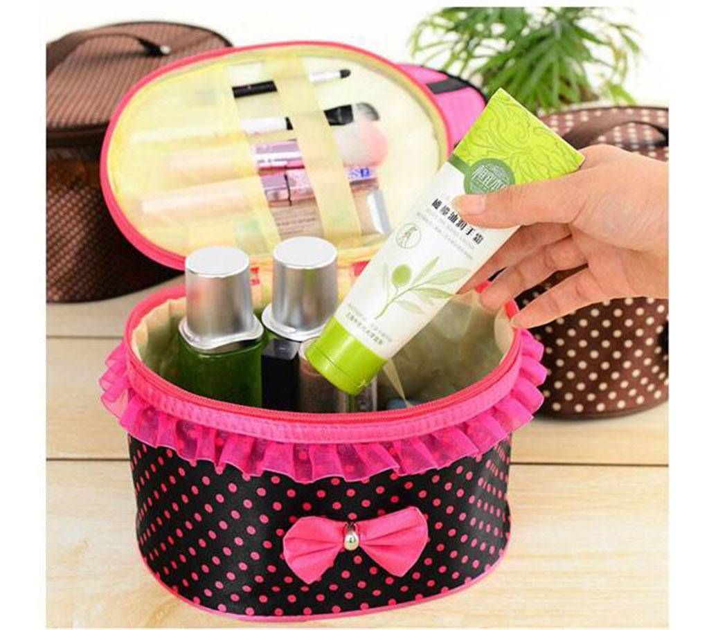 Bow Cosmetics Organizer Storage Bag