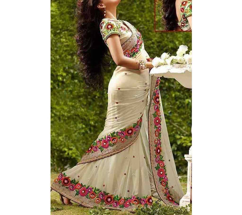 Indian Embroidery Georgette Shari
