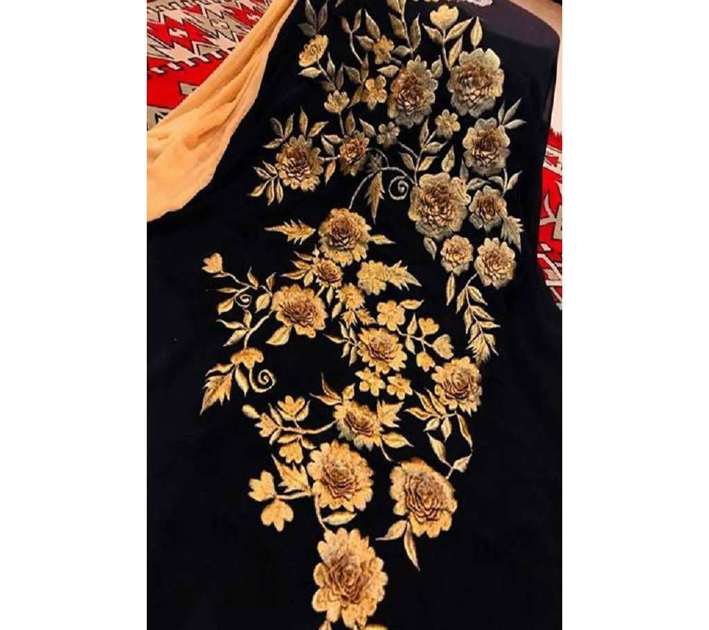 Unstitched Karchupi Georgette Single Kameez