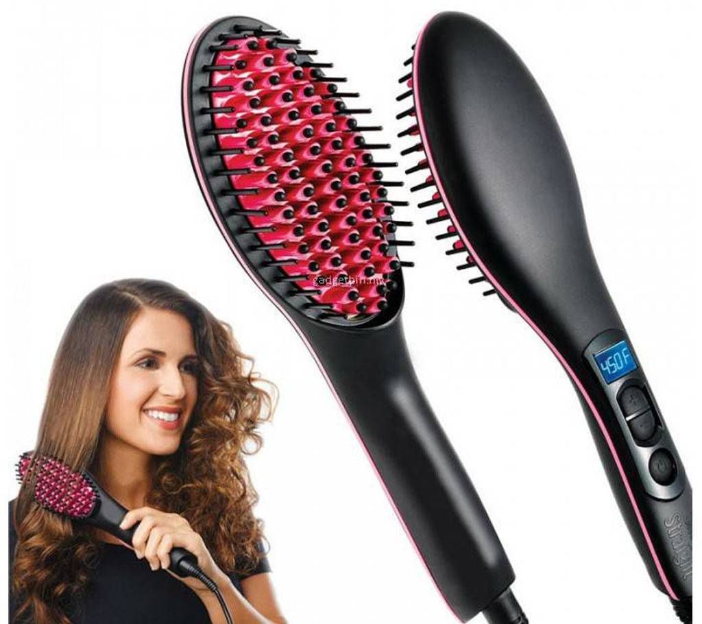 Simple straight Ceramic Brush Hair straightener