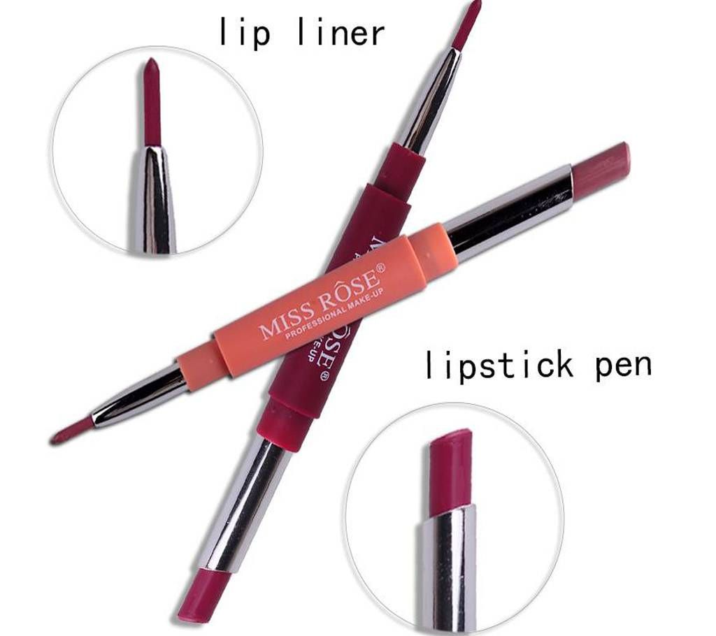 MISS ROSE matte lipstick + Lip-liner CHINA