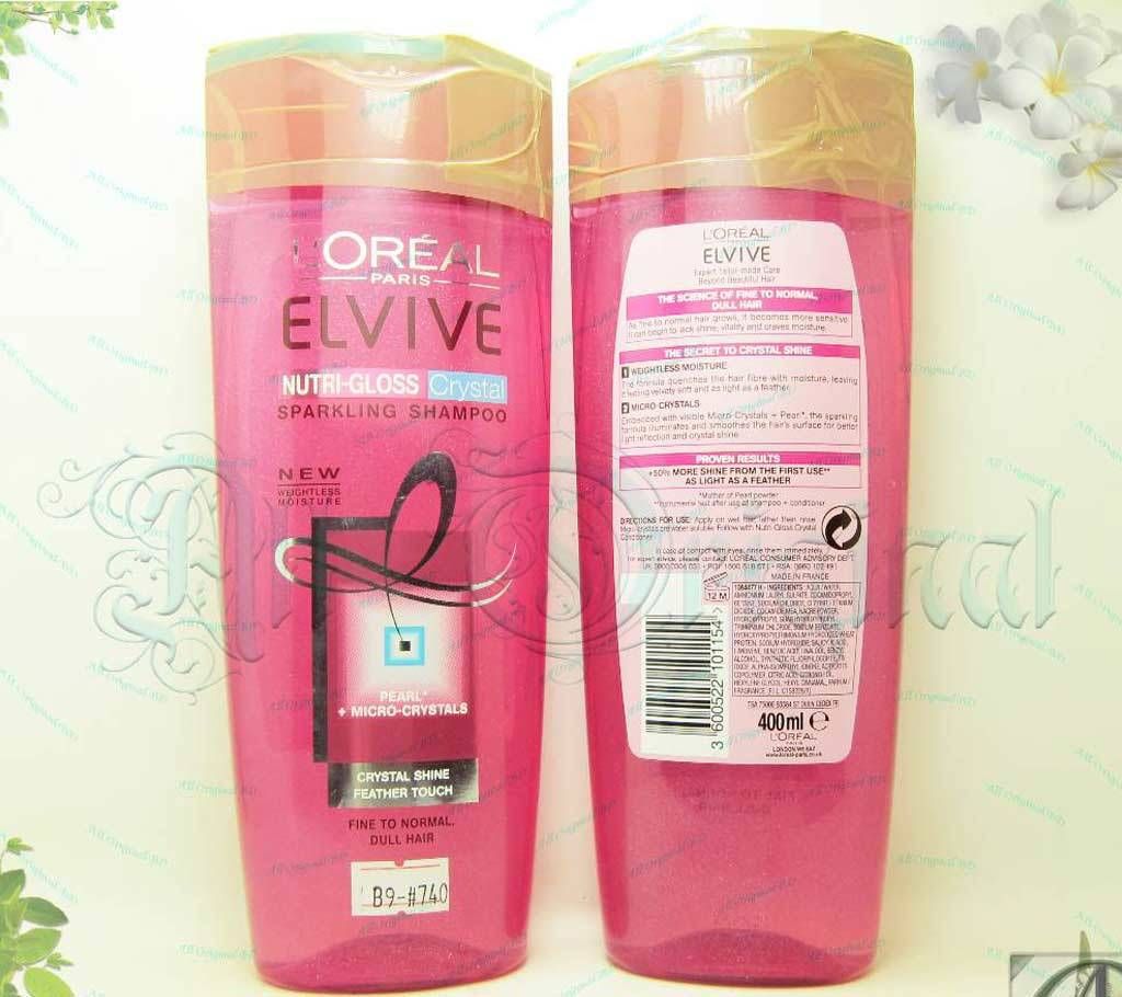 L'Oréal Paris Elvive Nutri-Gloss Crystal Sparkling Shampoo (France)