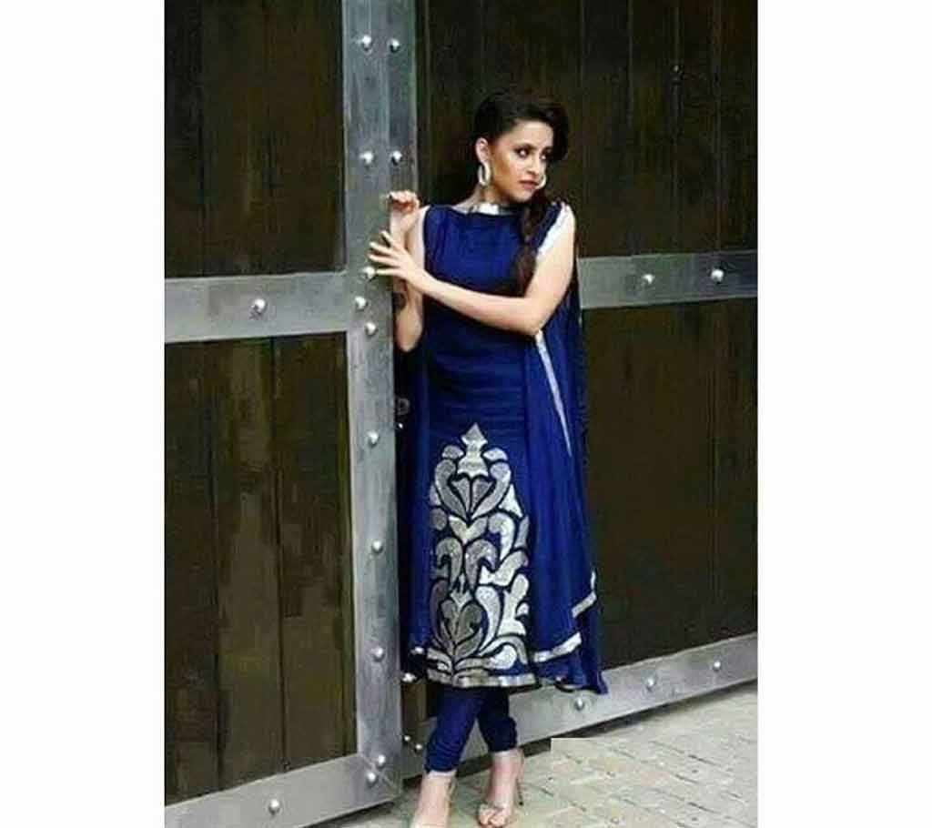 unstitched block printed cotton replica salwar kameez seblock-604