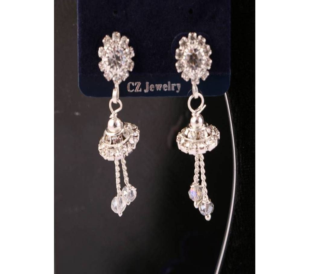 american diamond cut jhumka-669