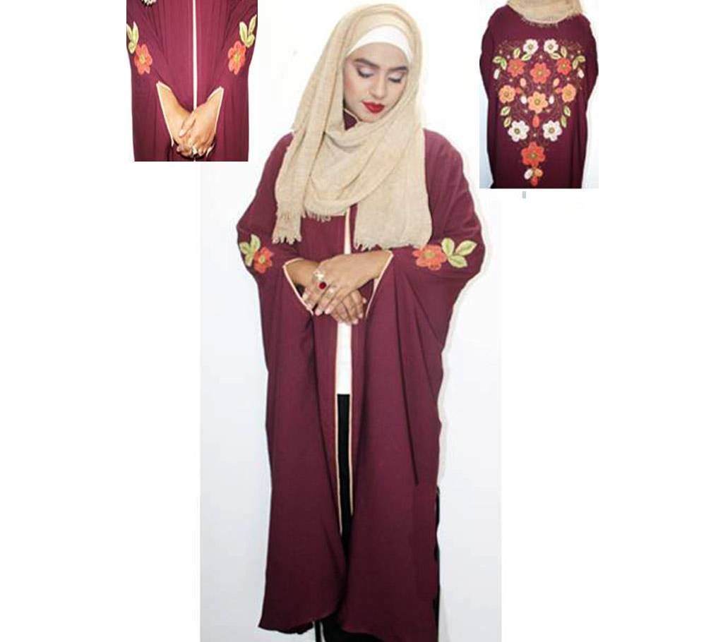 Long Cape Abaya Marun