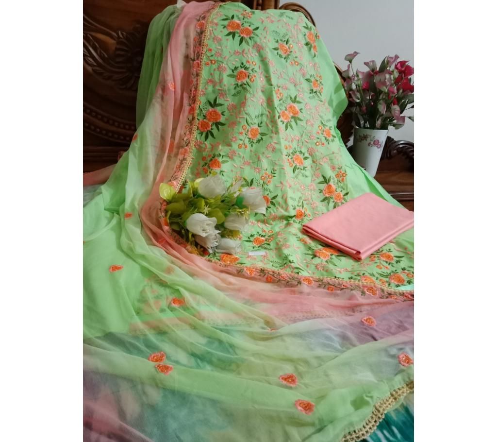 Indian boutiques unstitched three piece