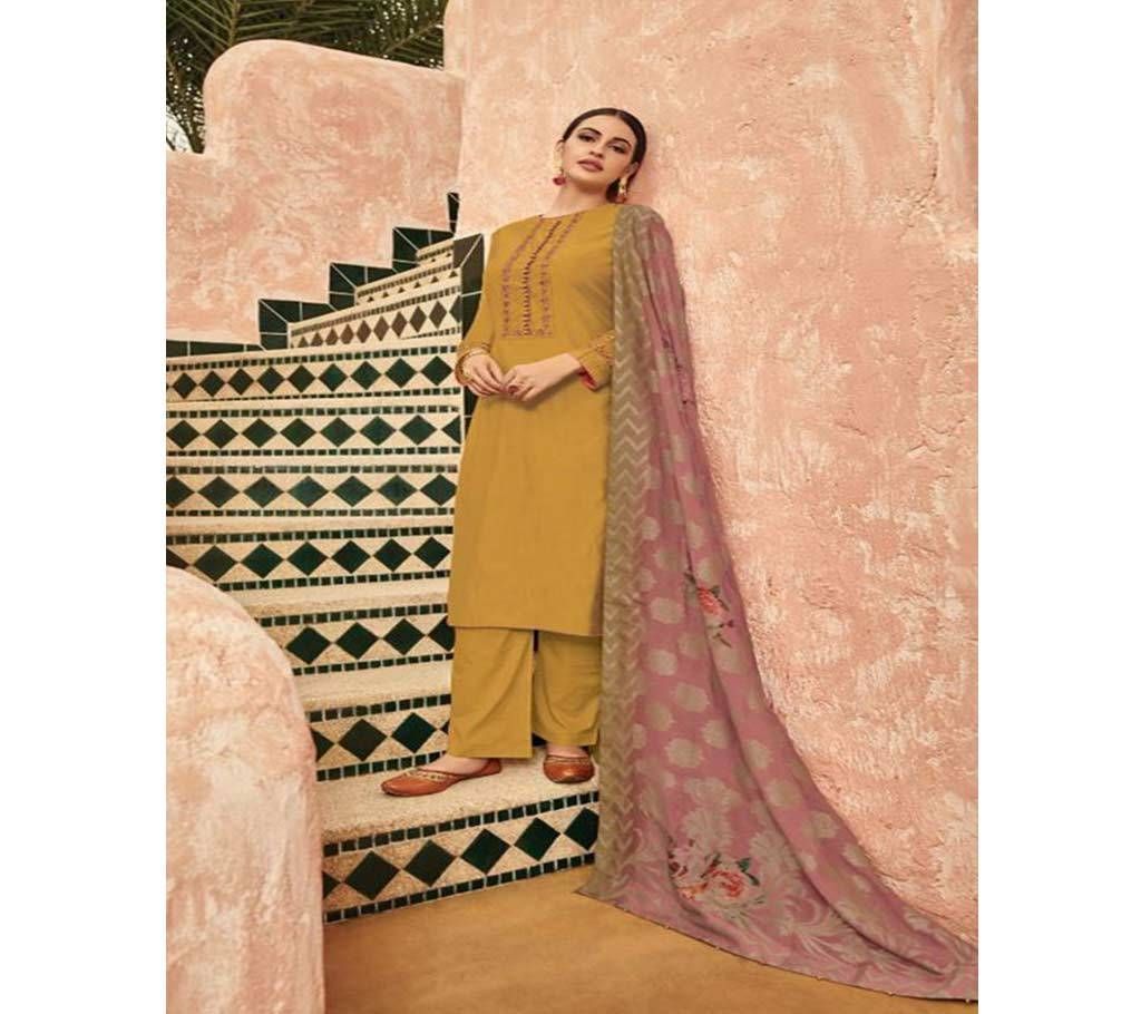 Varsha Pehnawa - 11 Unstitched Moslin Suit