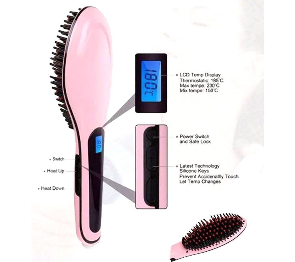 HQT-906 Beautiful Star NASV FAST Hair Straightener Straight Styling Tool Flat Iron Electronic Temperature Controls have US/AU/EU/UK Plug