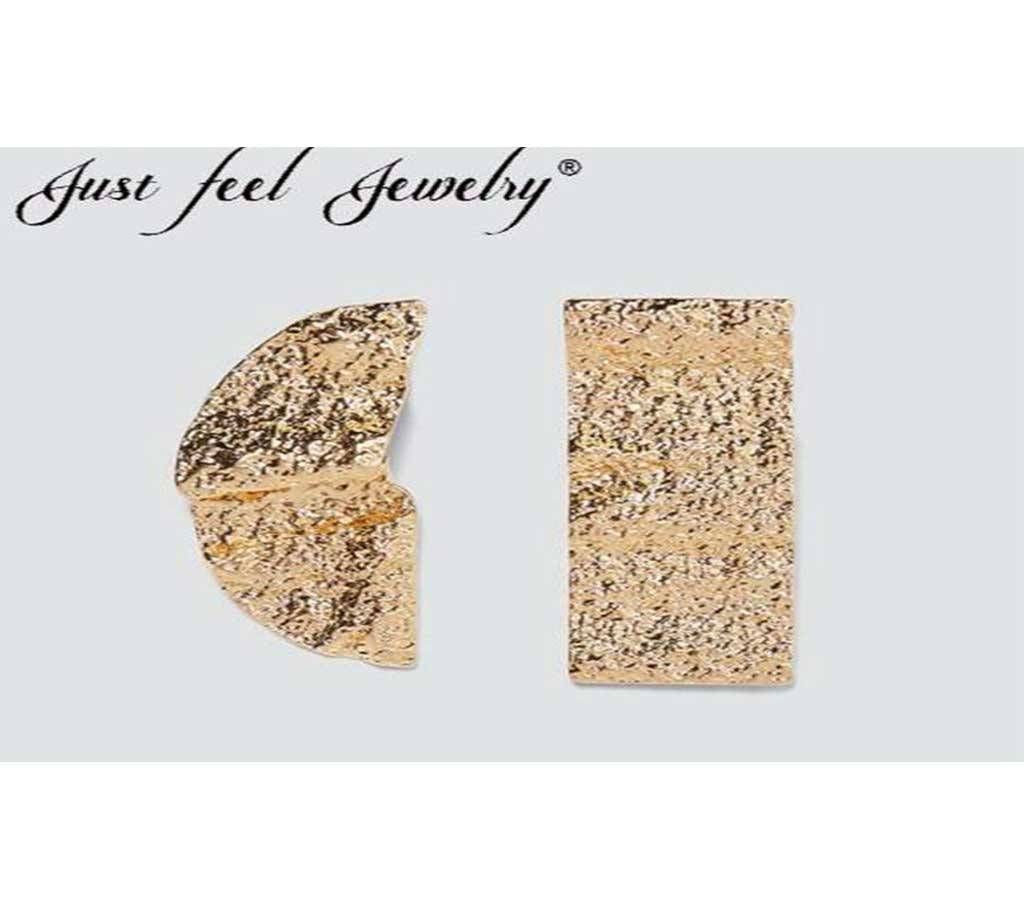 ZA Gold Color Stud Earrings