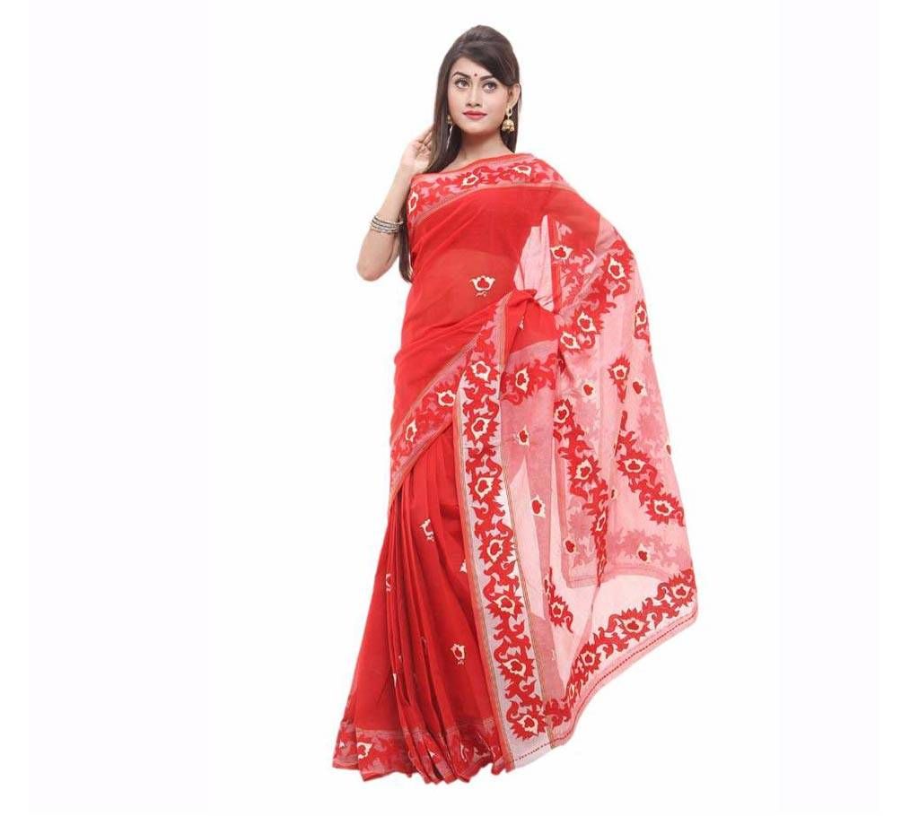Pure Muslin Silk Sharee with Blouse Piece 