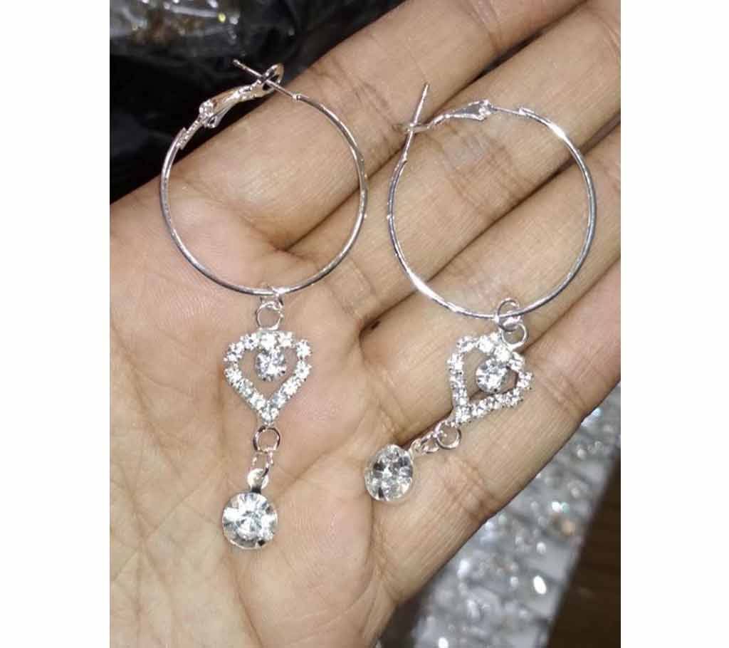 Antique Round & Love Shape Earrings