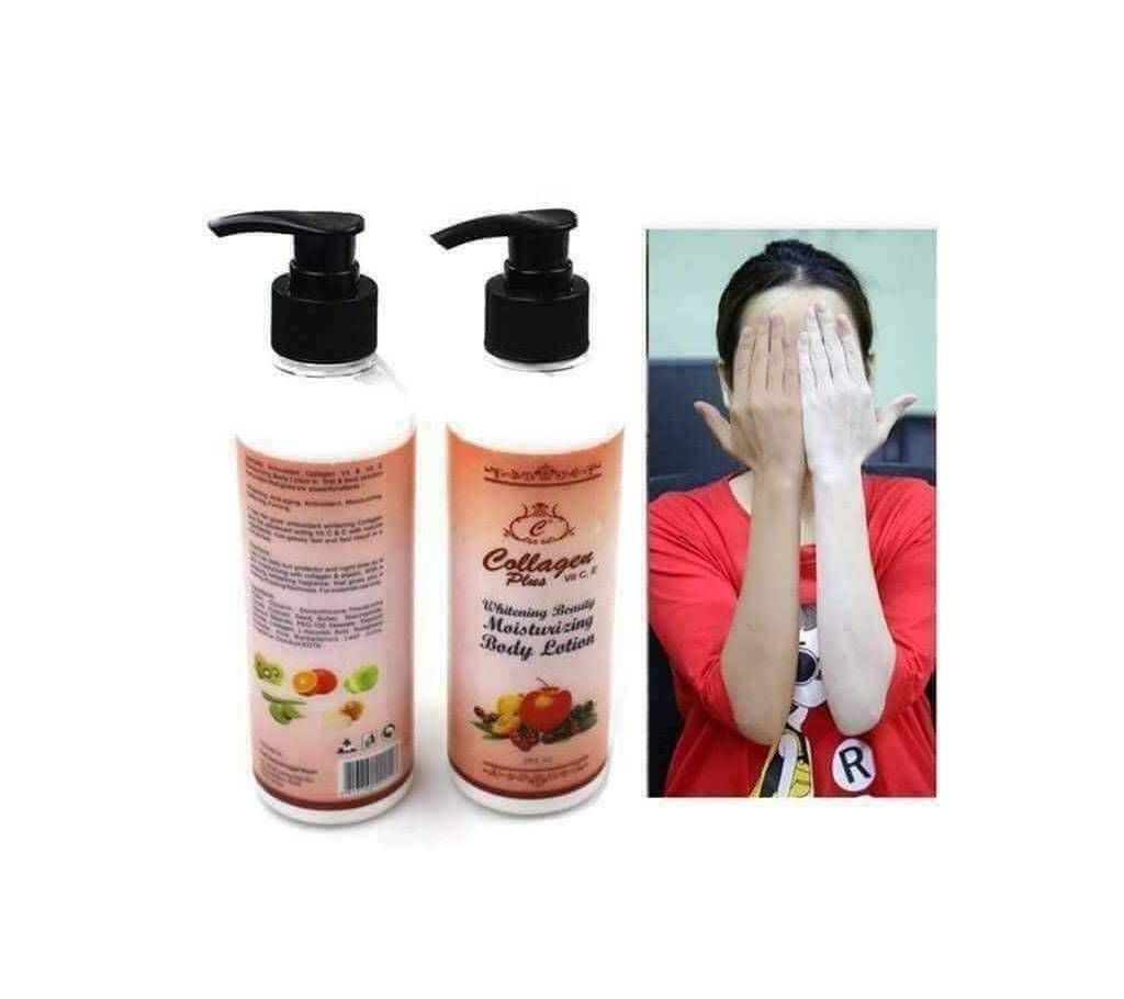 Collagen Body Whitening Lotion Vit C,E -200ml Malaysia 