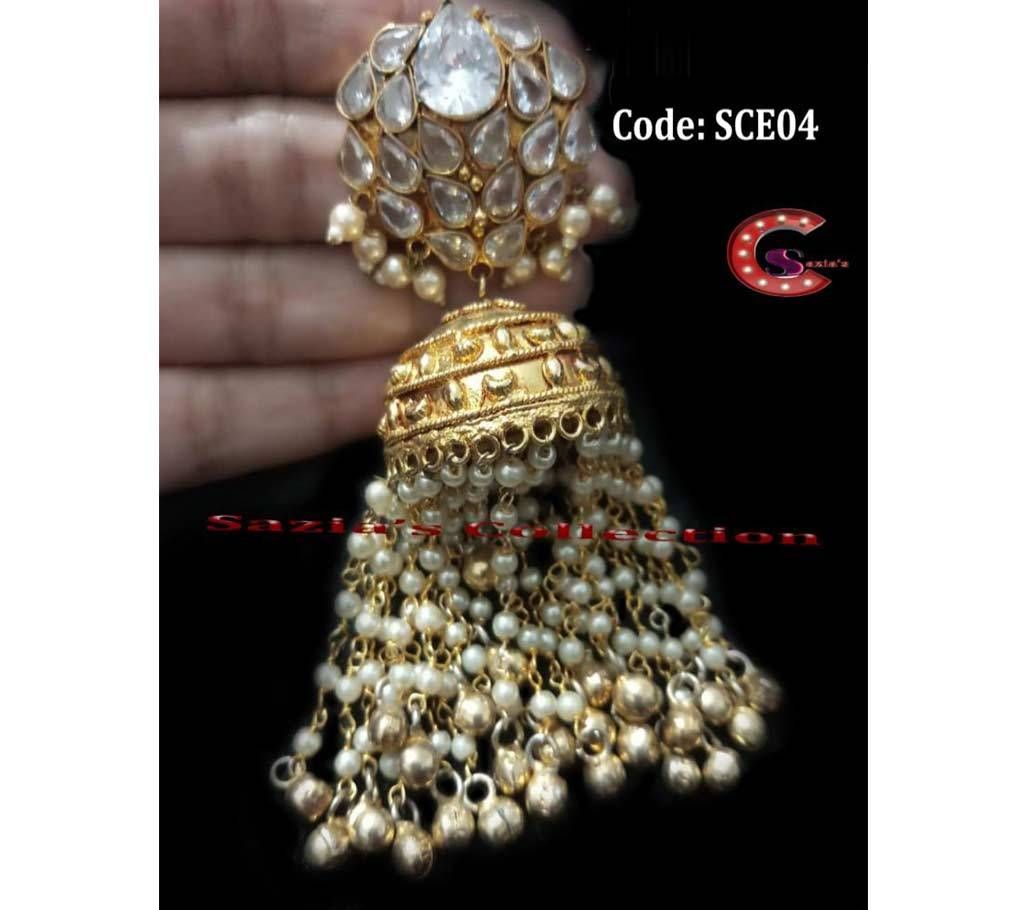 Gold Plated Kundon Jhumka