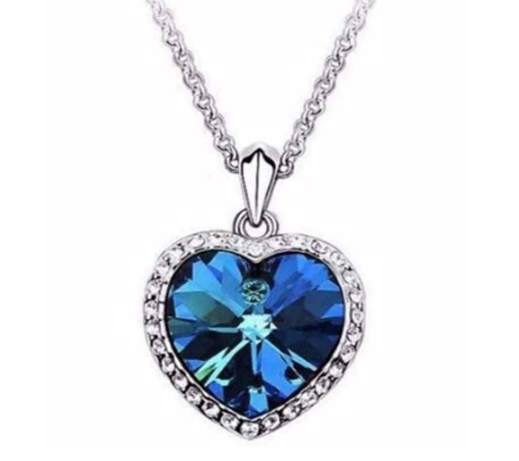 Titanic Heart of Ocean blue heart love forever pendant
