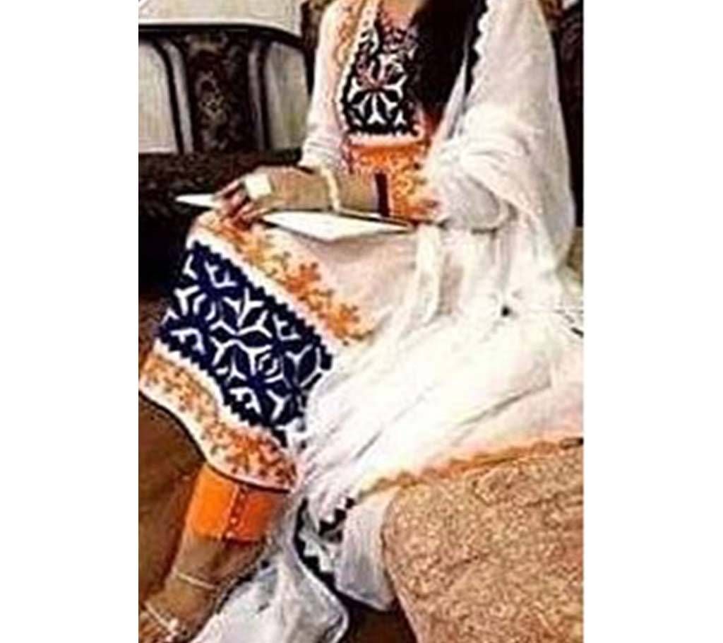 Deshi - Cotton Block - Unstitched - 3Pcs - 004 - MHG