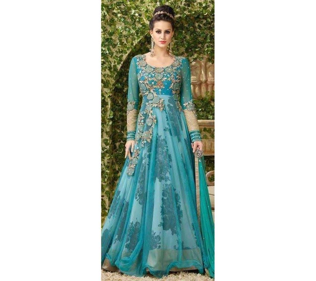 Indian Semi-stitched Georgette Anarkali Dress - Copy