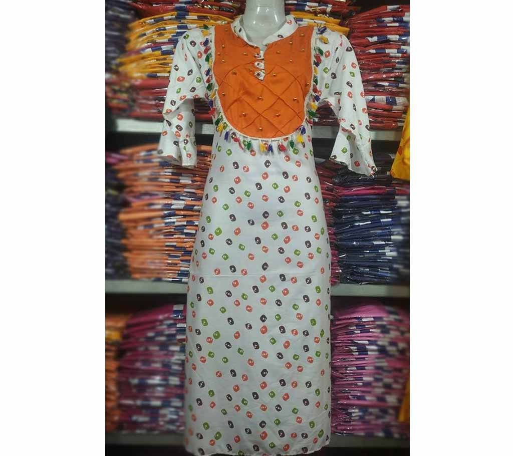 Rongdhonu Lilen Long Kurti