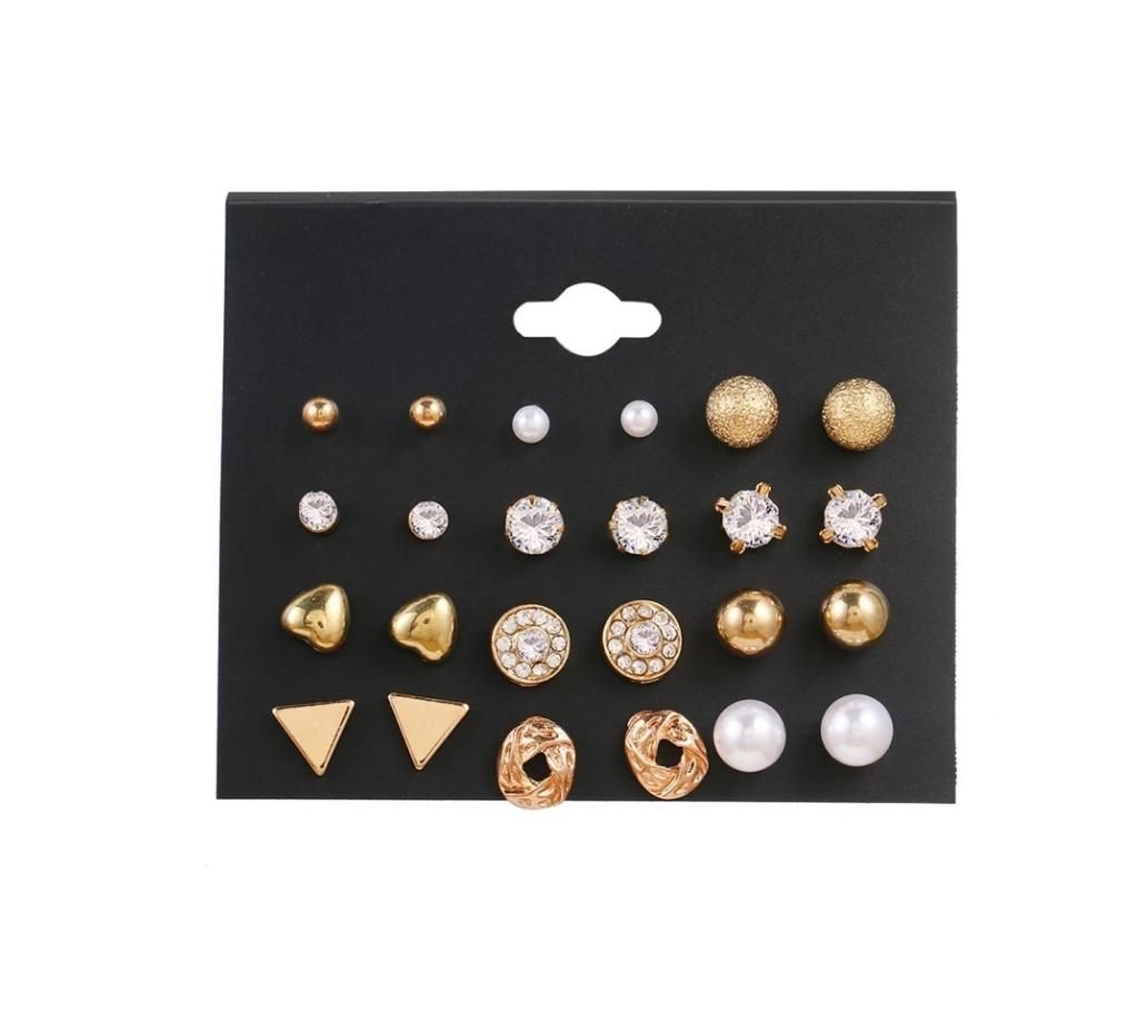 12 pair ear ring set