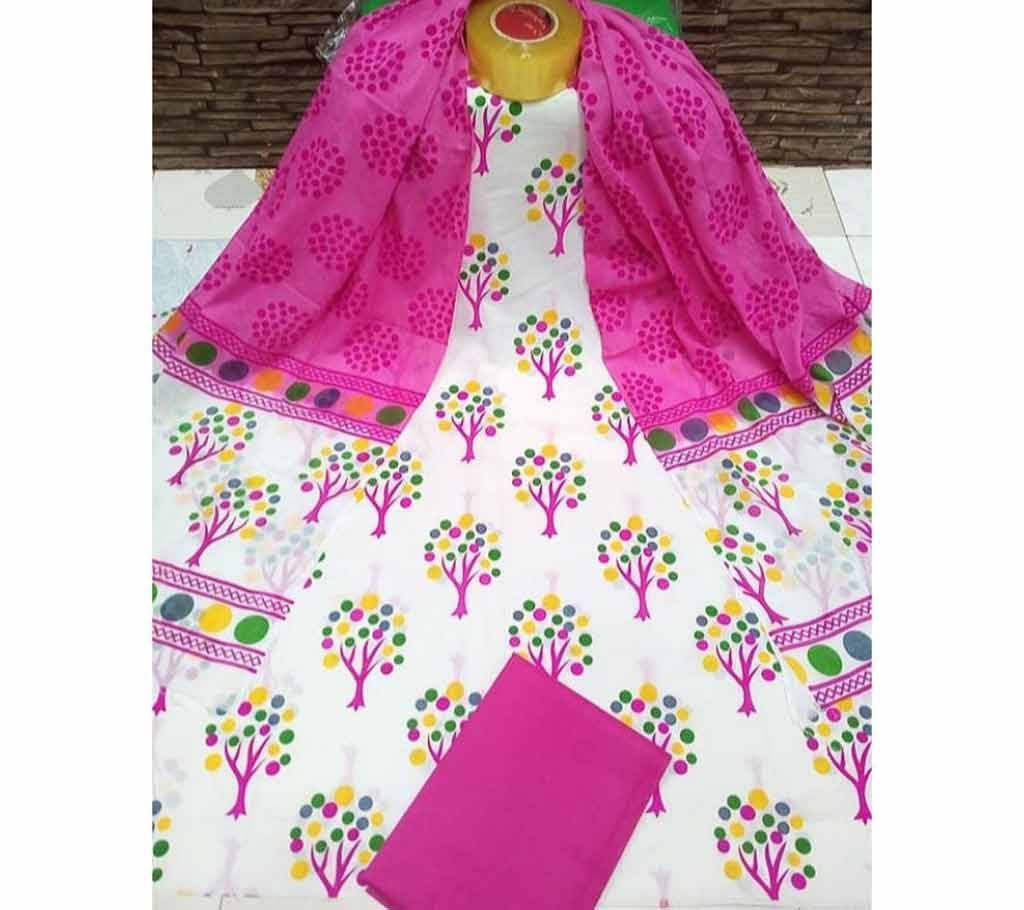Joypuri Cotton Skin Printed Shalwer Kameez for Women-25