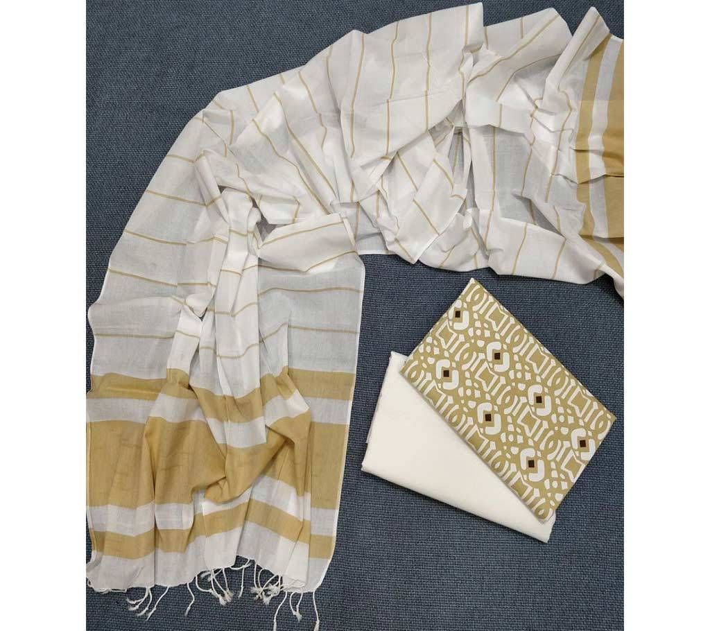 Homemade Tat Original Cotton Multi Color Deshi Shalwar Kameez-025