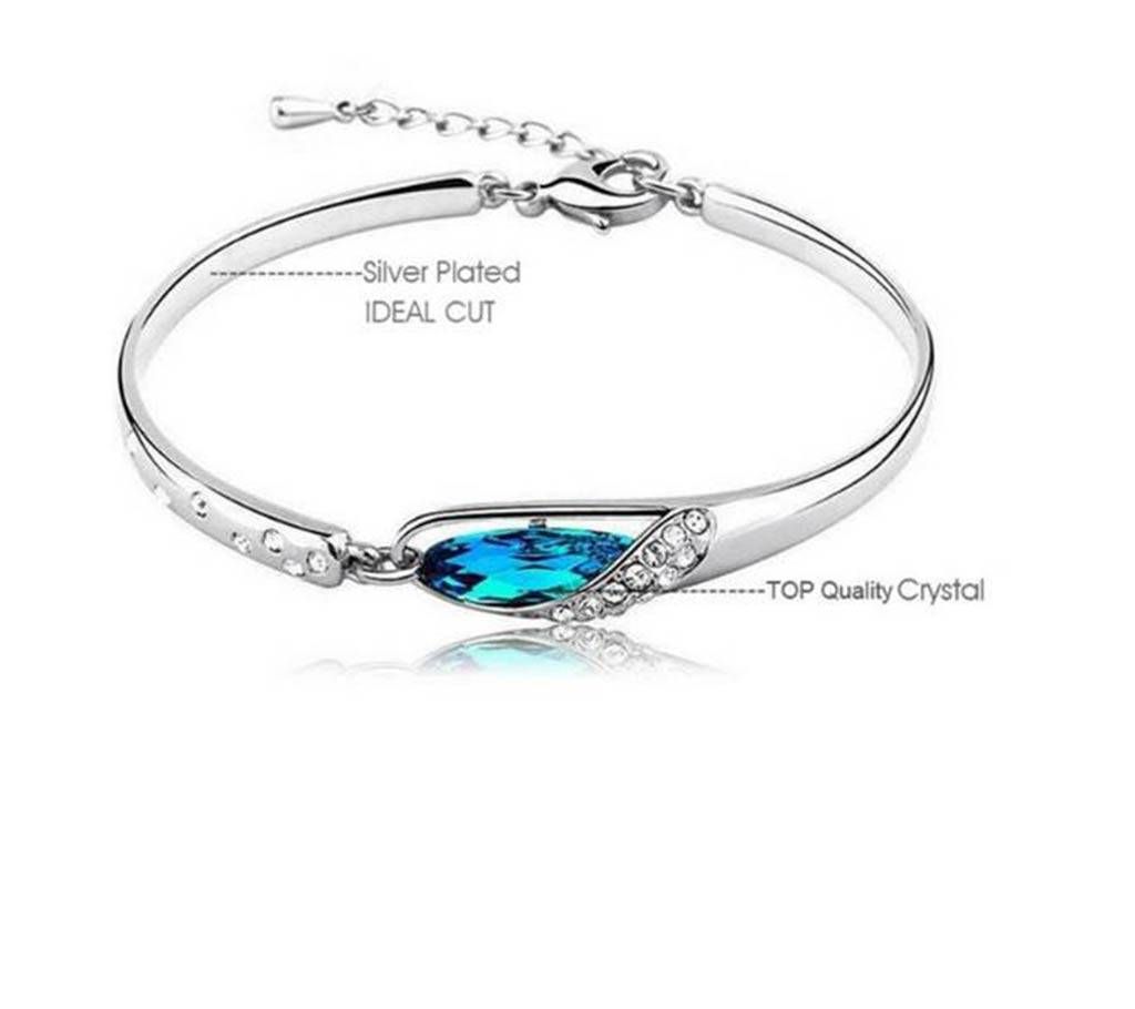 Sterling Silver Crystal Bracelet